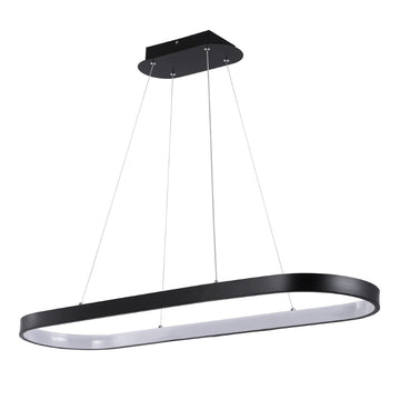 Nolan Modern Contemporary Iron Integrated LED Pendant - JONATHAN Y